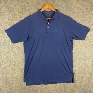B Draddy Polo Shirt Mens Large Blue Oakland Hills Country Club Golf Outdoor USA